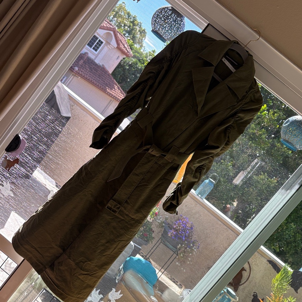 Blanc Noir Olive Green Coat